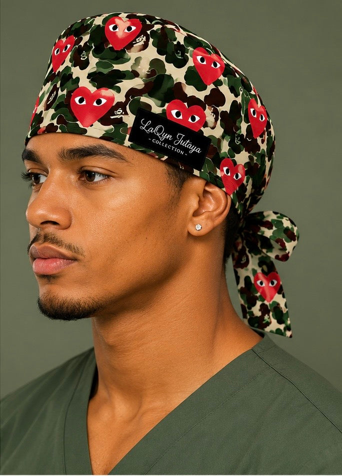 Wild At Heart Scrub Cap (RED)