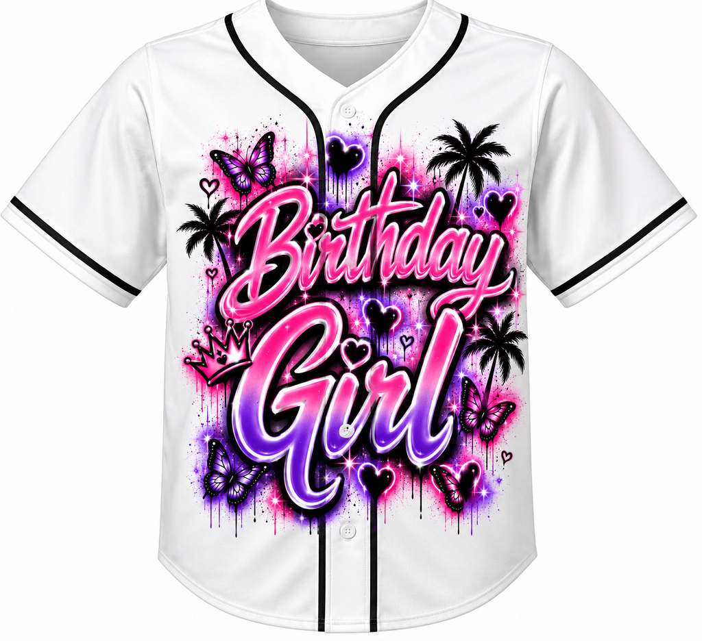 Airbrushed Birthday Girl