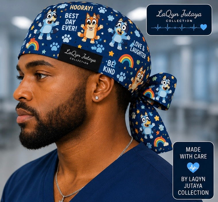 Bluey Scrub Cap