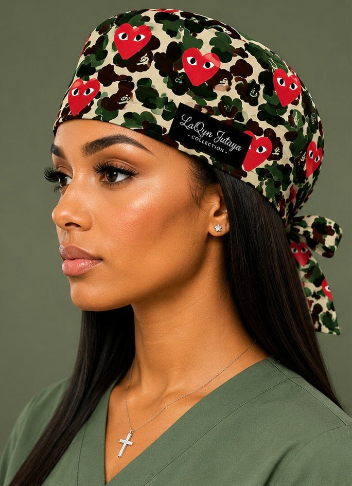 Wild At Heart Scrub Cap (RED)