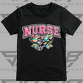 Powerpuff Inspired Nurse Healthcare Bow Shirt | Cute Healthcare Tee | Stethoscope Bow T-Shirt | Medical Worker Gift | Unisex Cotton Graphic Tee (Copy)