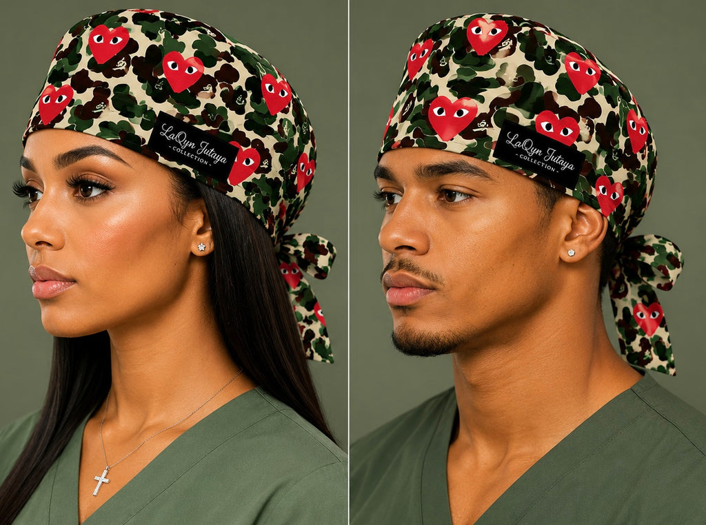 Wild At Heart Scrub Cap (RED)