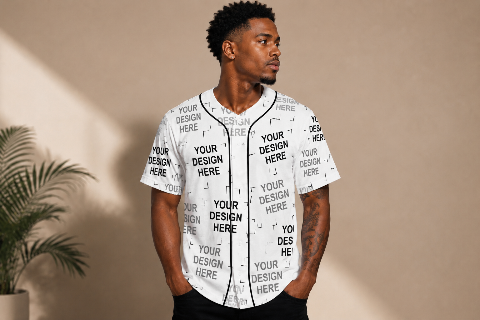 3D All Over Print Baseball Jersey
