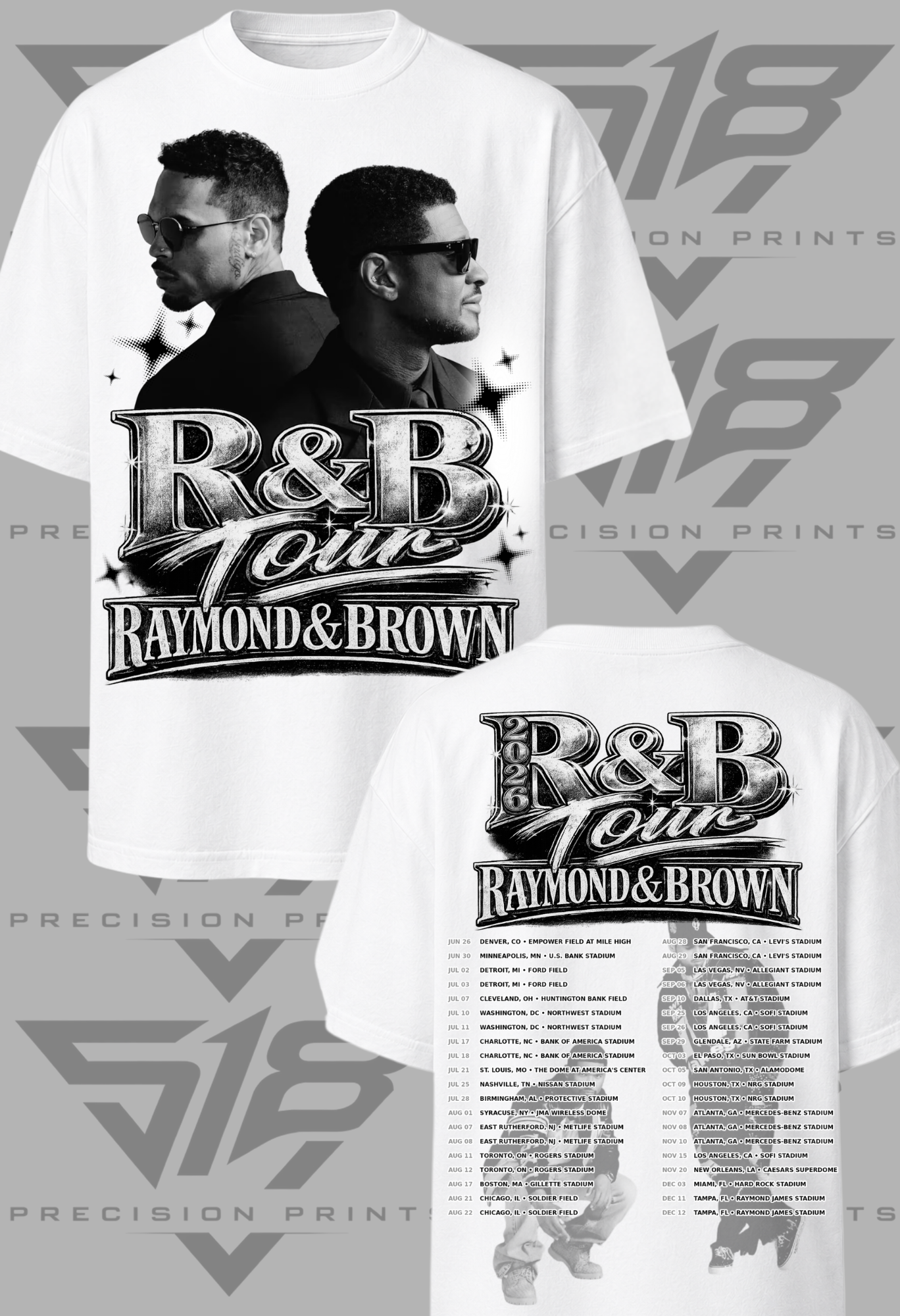 R&B Tour Graphic Tee (B/W)