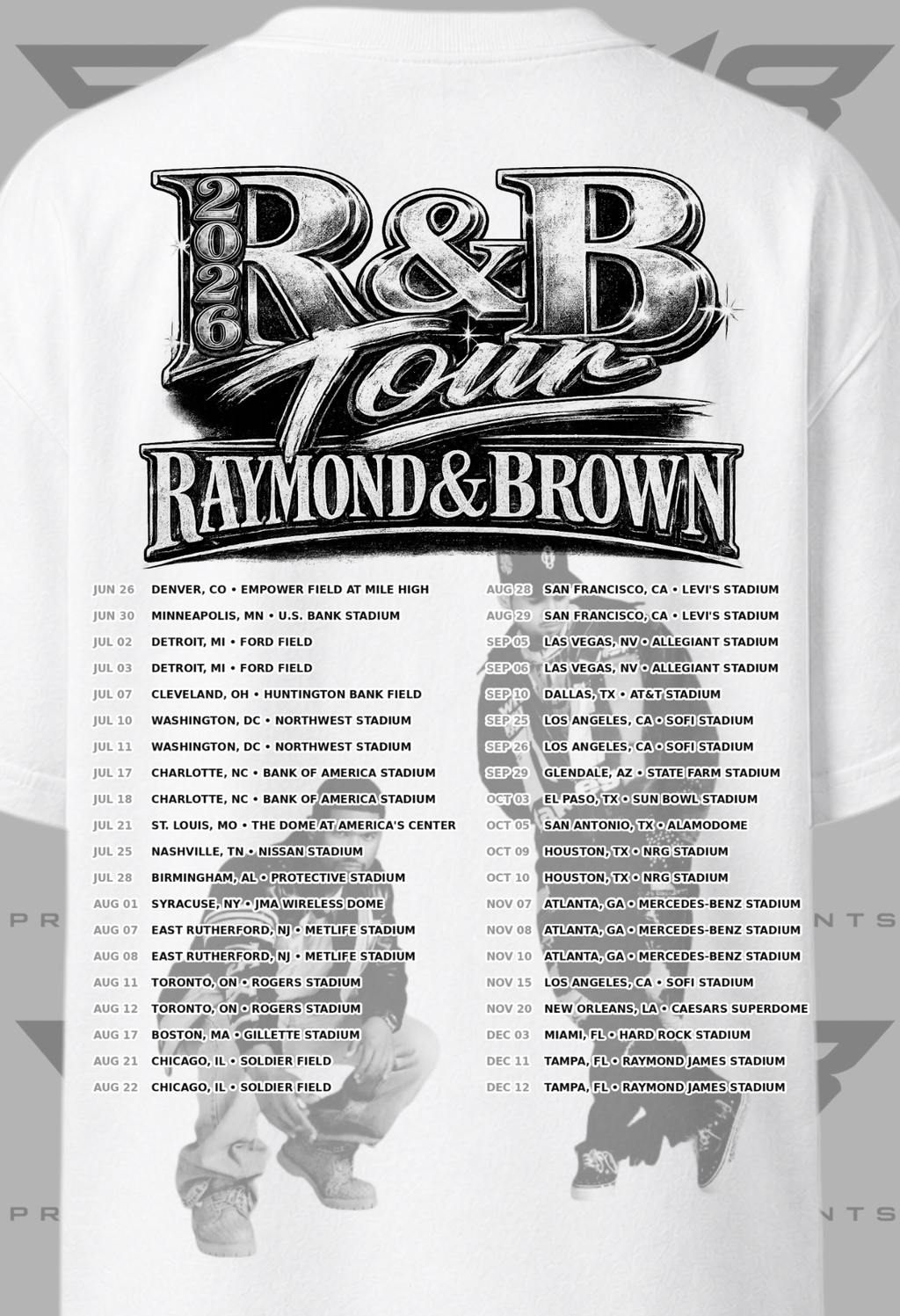R&B Tour Graphic Tee (B/W)