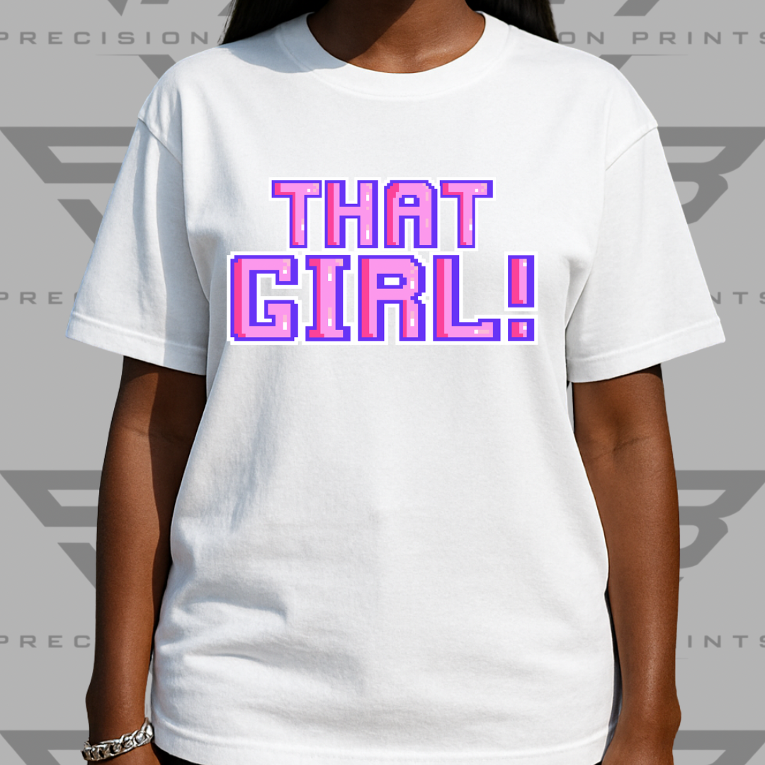 That Girl! Retro Pixel Graphic Tee