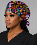 Living Single Inspired Scrub Cap | 90s Sistas Tie Back Surgical Cap | Retro For The Culture Scrub Hat | Healthcare Gift